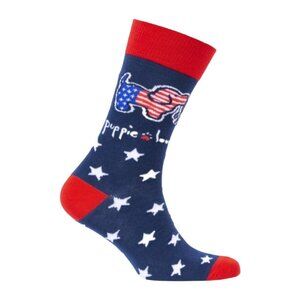 Puppie Love Dog USA Pup Casual Socks NEW Fast Ship